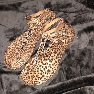Leopard sandals